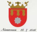 Wapen van Nieuwveen/Coat of arms (crest) of Nieuwveen