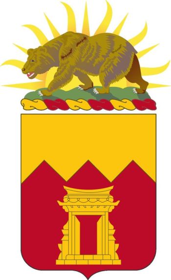 Coat of arms (crest) of the 143rd Armored Field Artillery Battalion, California Army National Guard