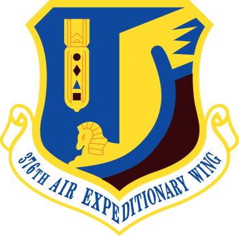 Coat of arms (crest) of the 376th Air Expeditionary Wing, US Air Force