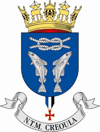Coat of arms (crest) of the Sail Training Ship NTM Creoula, Portuguese Navy