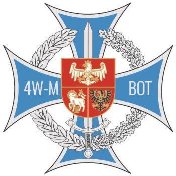 Coat of arms (crest) of 4th Warmińsko-Mazurska Territorial Defence Brigade Captain Gracjan Fróg alias Szczerbiec, Poland