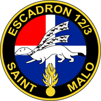 Blason de Mobile Gendarmerie Squadron 12-3, France/Arms (crest) of Mobile Gendarmerie Squadron 12-3, France