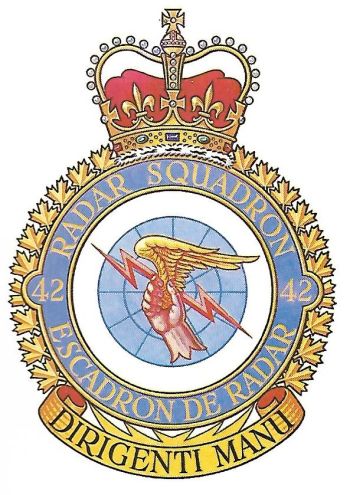 Coat of arms (crest) of the No 42 Radar Squadron, Canadian Armed Forces - Air Command