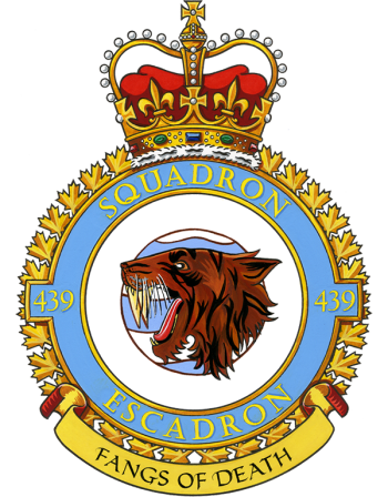 Coat of arms (crest) of No 439 Squadron, Royal Canadian Air Force