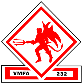 Coat of arms (crest) of VMFA-232 Red Devils, USMC