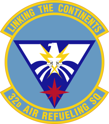 Coat of arms (crest) of 32nd Air Refueling Squadron, US Air Force