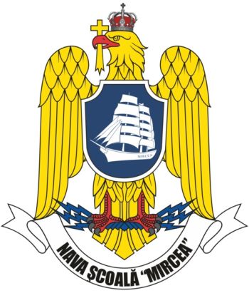 Coat of arms (crest) of the Sail School Ship Mircea, Romanian Navy