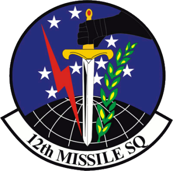 Coat of arms (crest) of the 12th Missile Squadron, US Air Force