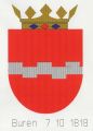 Wapen van Buren/Coat of arms (crest) of Buren