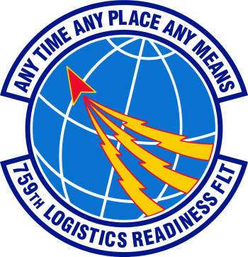Coat of arms (crest) of the 759th Logistics Readiness Flight, US Air Force