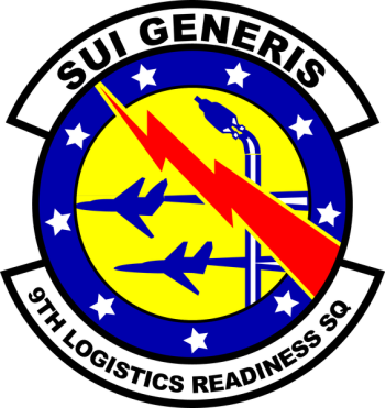 Coat of arms (crest) of the 9th Logistics Readiness Squadron, US Air Force