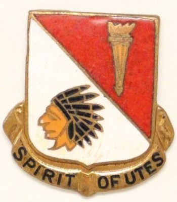 Coat of arms (crest) of the University of Utah Reserve Officer Training Corps, US Army