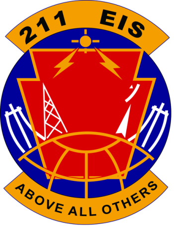 Coat of arms (crest) of the 211th Engineering Installation Squadron, Pennsylvania Air National Guard