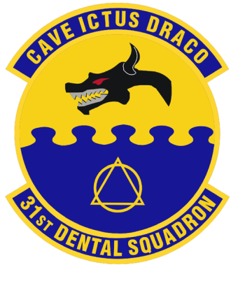 Coat of arms (crest) of the 31st Dental Squadron, US Air Force