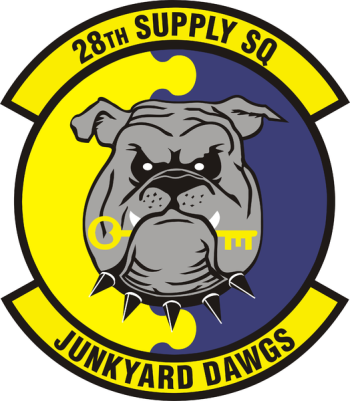 Coat of arms (crest) of the 28th Supply Squadron, US Air Force