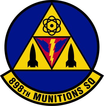 Coat of arms (crest) of the 898th Munitions Squadron, US Air Force