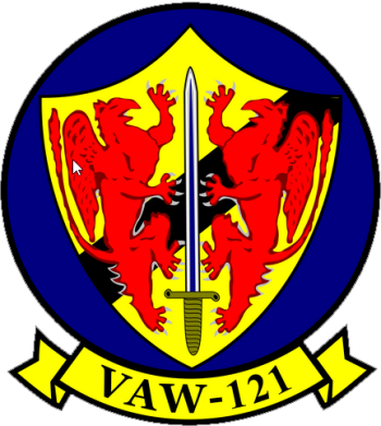 Coat of arms (crest) of the Carrier Airborne Early Warning Squadron (VAW) - 121 Bluetails, US Navy