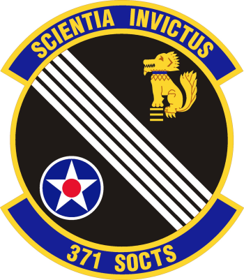 Coat of arms (crest) of the 371st Special Operations Combat Training Squadron, US Air Force