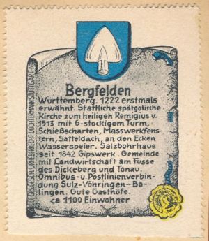 Wappen von Bergfelden/Coat of arms (crest) of Bergfelden
