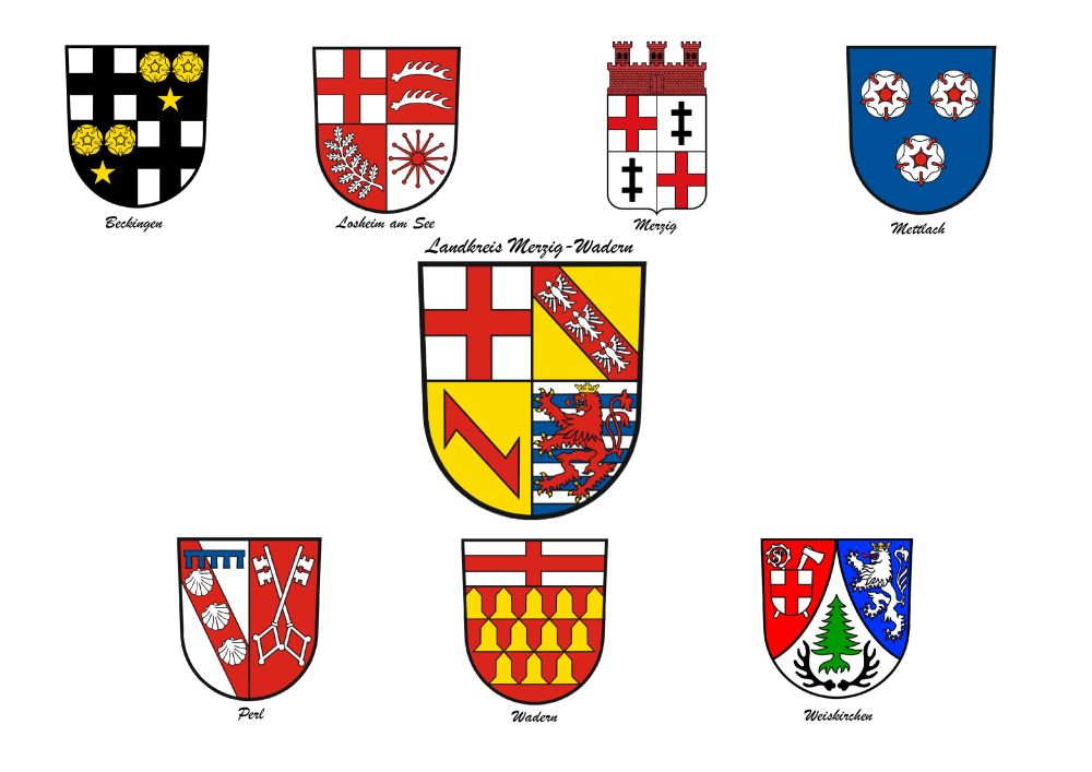 Wappen von Merzig-Wadern (Coat of arms (crest) of Merzig-Wadern)