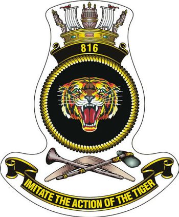 Coat of arms (crest) of the No 816 Squadron, Royal Australian Navy