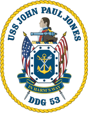 Coat of arms (crest) of Destroyer USS John Paul Jones