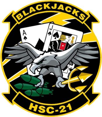 Coat of arms (crest) of the HSC-21 Blackjacks, US Navy