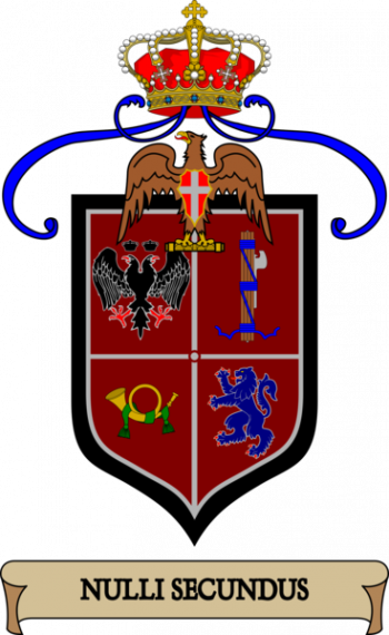 Coat of arms (crest) of 2nd Bersaglieri Regiment, Italian Army