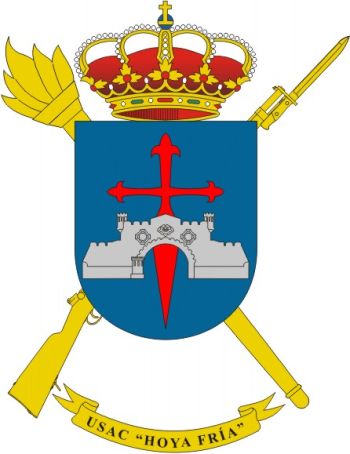 Coat of arms (crest) of the Barracks Services Unit Hoya Fría, Spanish Army