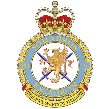 Coat of arms (crest) of the No 446 Squadron, Royal Canadian Air Force