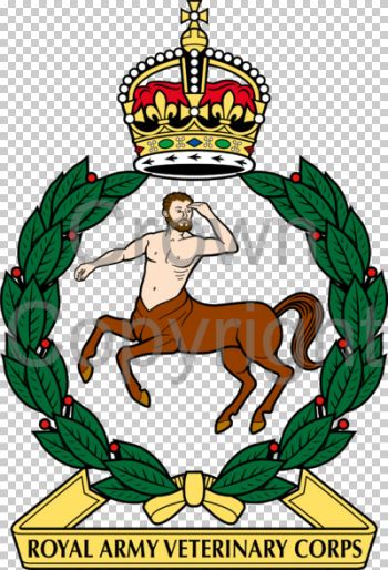 Coat of arms (crest) of Royal Army Veterinary Corps, British Army