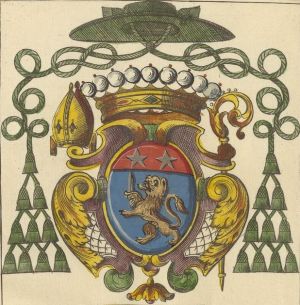 Arms (crest) of Olivier-Gabriel de Lubières du Bouchet