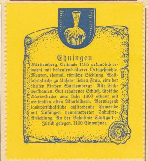Wappen von Ehningen/Coat of arms (crest) of Ehningen