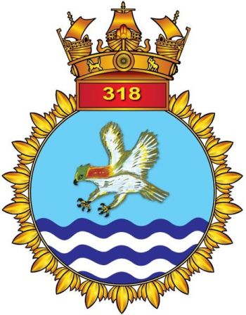 Blason de INAS 318 Hawks, Indian Navy/Arms (crest) of INAS 318 Hawks, Indian Navy
