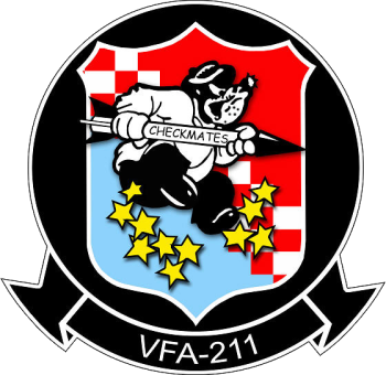 Coat of arms (crest) of the VFA-211 Checkmates, US Navy