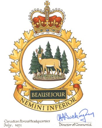 Coat of arms (crest) of the Canadian Forces Station Beausejour, Canada