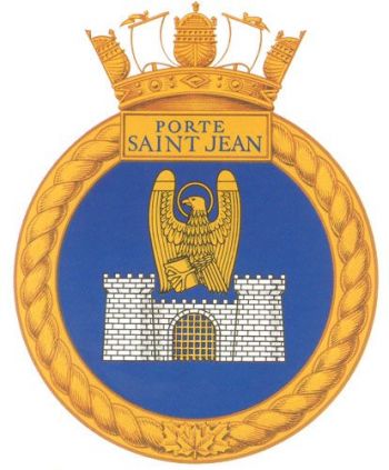 Coat of arms (crest) of the HMCS Porte Saint Jean, Royal Canadian Navy