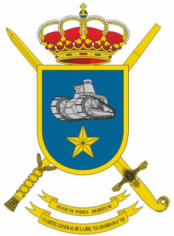 Coat of arms (crest) of the Headquarters Brigade Guadarrama XII, Spanish Army