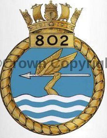 Coat of arms (crest) of the No 802 Squadron, FAA