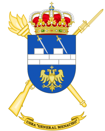Coat of arms (crest) of the Base Services Unit General Menacho, Spanish Army