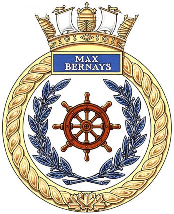 Coat of arms (crest) of the HMCS Max Bernays, Royal Canadian Navy