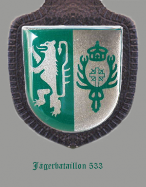 Coat of arms (crest) of the Jaeger Battalion 533, German Army