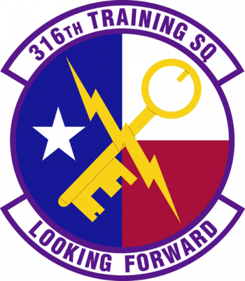 Coat of arms (crest) of the 316th Training Squadron, US Air Force