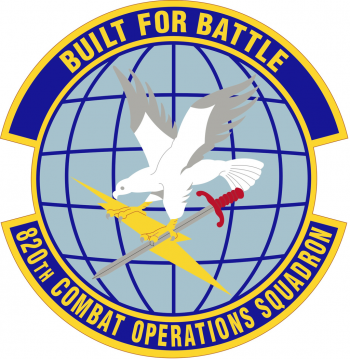 Coat of arms (crest) of the 820th Combat Operations Squadron, US Air Force