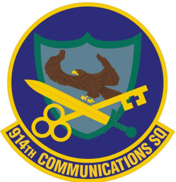 Coat of arms (crest) of the 914th Communications Squadron, US Air Force