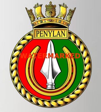 Coat of arms (crest) of the HMS Penylan, Royal Navy