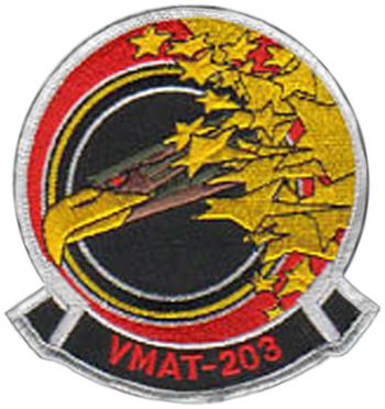 Coat of arms (crest) of the Marine Attack Training Squadron (VMAT)-203 Hawks, USMC