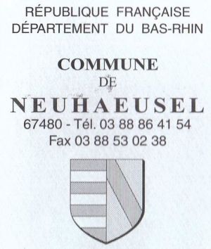 Blason de Neuhaeusel/Coat of arms (crest) of {{PAGENAME