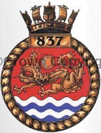 Coat of arms (crest) of the No 837 Squadron, FAA