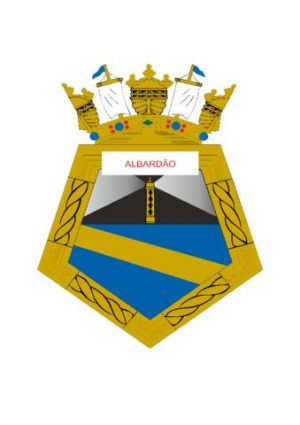 Coat of arms (crest) of the Minesweeper Albardão, Brazilian Navy